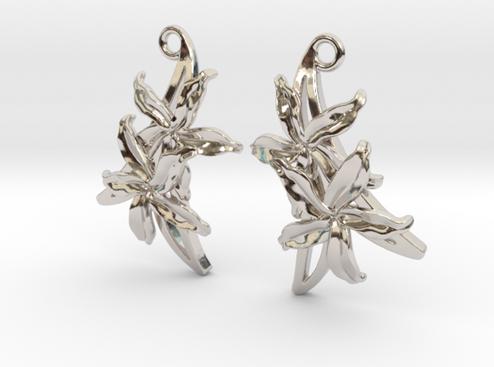 Sampaguita Earrings 3d printed