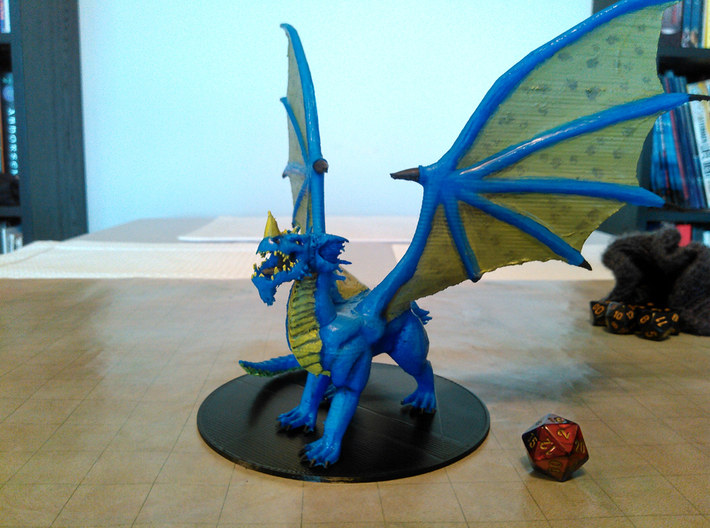 Blue Dragon (Updated) 3d printed