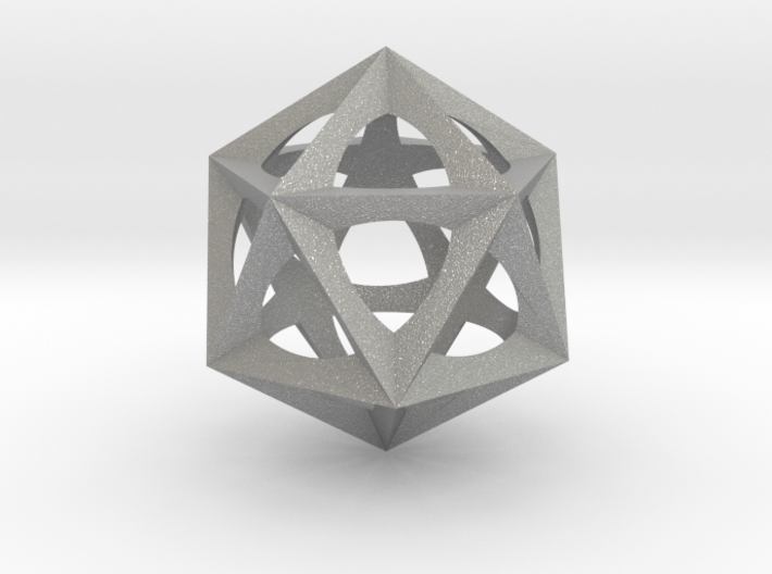 0577 Icosohedron (E, 2.5 cm) 3d printed