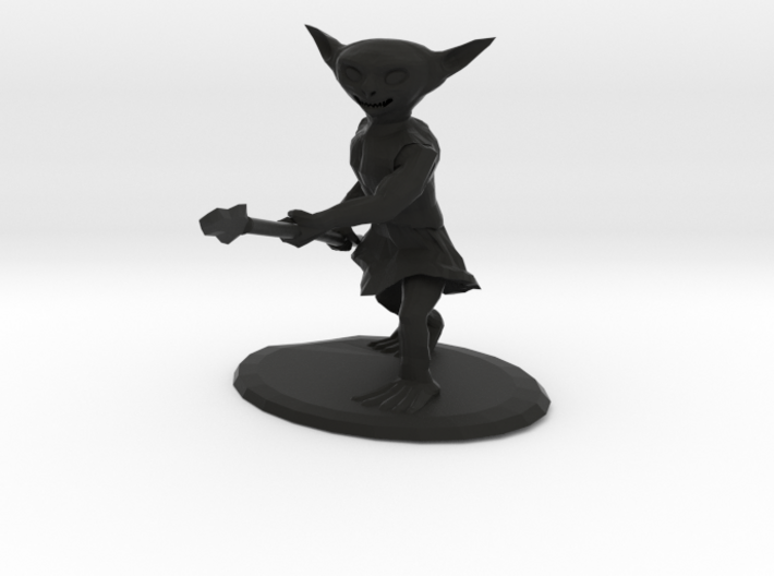 Goblin With Spear  3d printed 