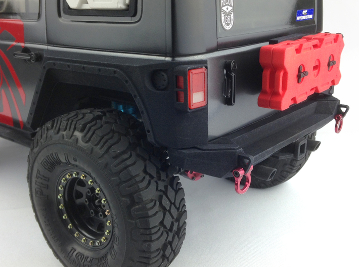 AJ10036 Gen II Rear XRC Bumper with Rear mount 3d printed Shown mounted other parts sold separately