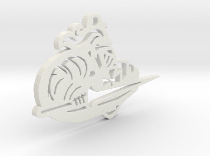 Lancer Keychain or Ornament 3d printed