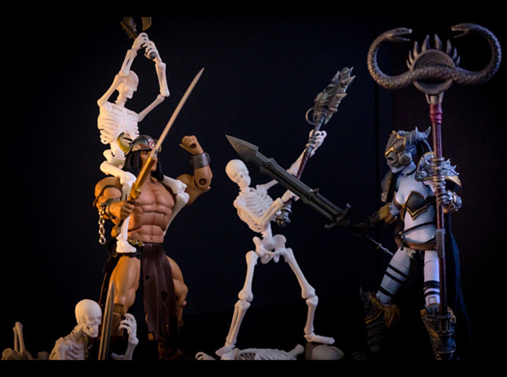 Banner-02 6-7inch MOTU 3d printed Everything but the male MOTUC figure was 3D printed