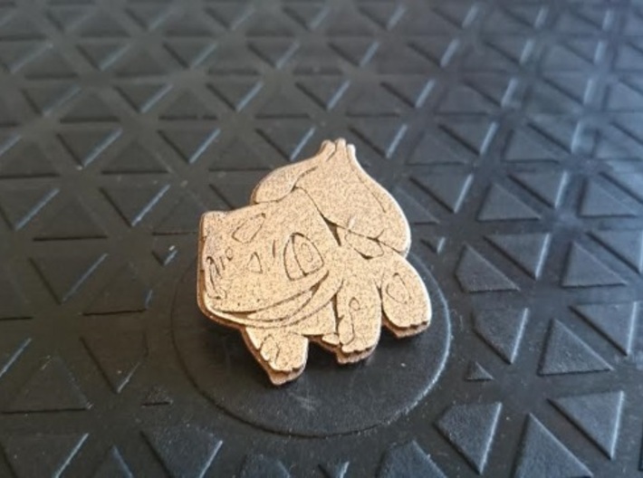 Bulbasaur Pin 3d printed