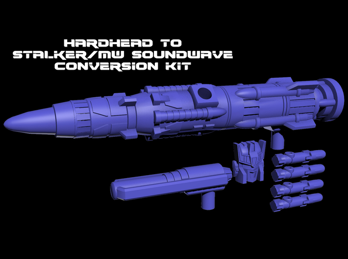 Stalker/MW Soundwave Upgrade Kit (Titans Return) 3d printed 