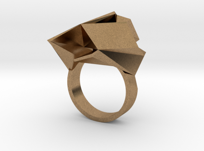 Spaceship Ring v2 Size 7 3d printed 