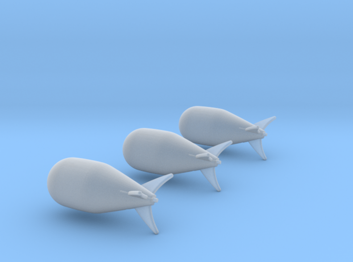 D Day Balloon Set of 3 3d printed D-Day Balloons in 1:700 and 1:600 scales by CLASSIC AIRSHIPS
