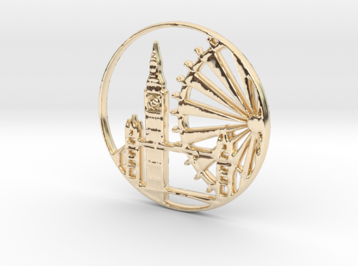 London Pendant 3d printed London Pendant (different materials have different prices)