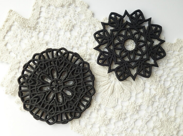Lace Coaster 3d printed 