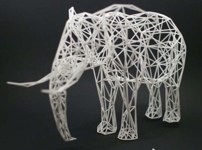 Digital Safari- Elephant (Medium) 3d printed 