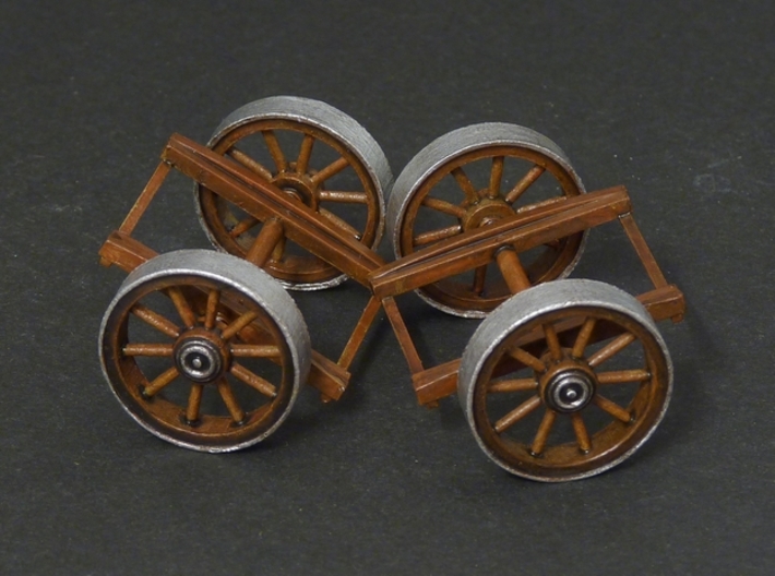 Trolley Wheels (1:32) 3d printed Painted example with WNW beaching dolly