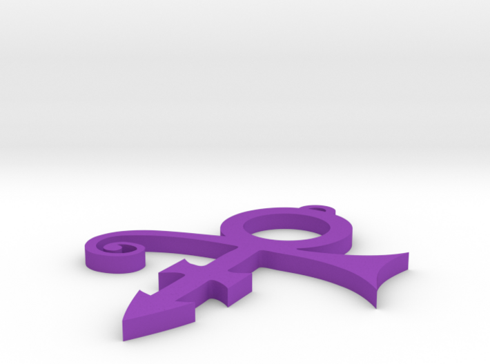 Prince Symbol Pendant Top Loop 3d printed