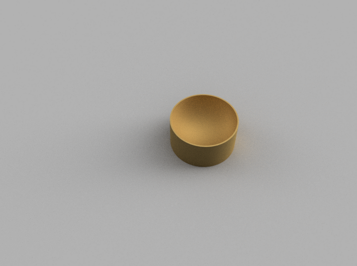 Coin Cup 3d printed Render from Fusion360 design suite