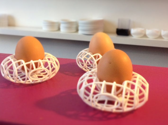 &quot;EGGY&quot; egg-cup / coquetier 3d printed get your egg wired up...with Eggy