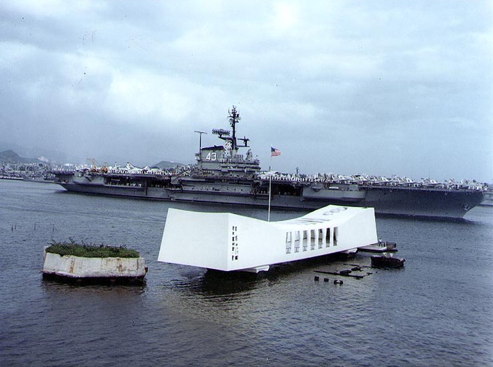 1/350 USS Arizona Memorial 3d printed 