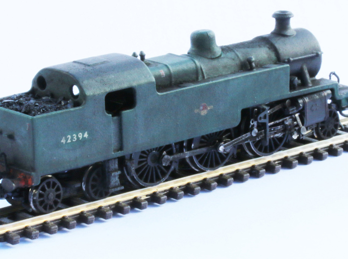 Fowler 2-6-4T Model 2mm 3d printed Another view of 0f the completed and weathered model