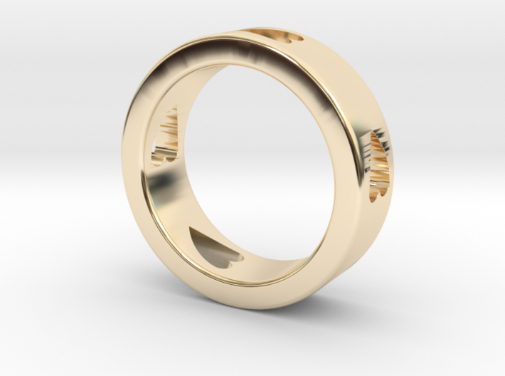 LOVE RING Size-13 3d printed