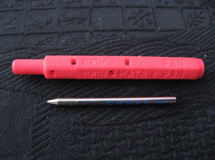 Pen Insert for Tool Pen Mini (052) 3d printed (Cross Matrix refill not included)