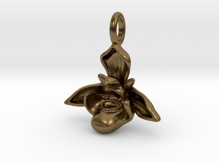 Bee Orchid Pendant - Nature Jewelry 3d printed