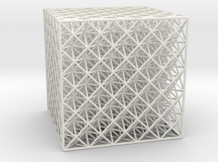 Octet Truss Cube (5x5x5) 3d printed 