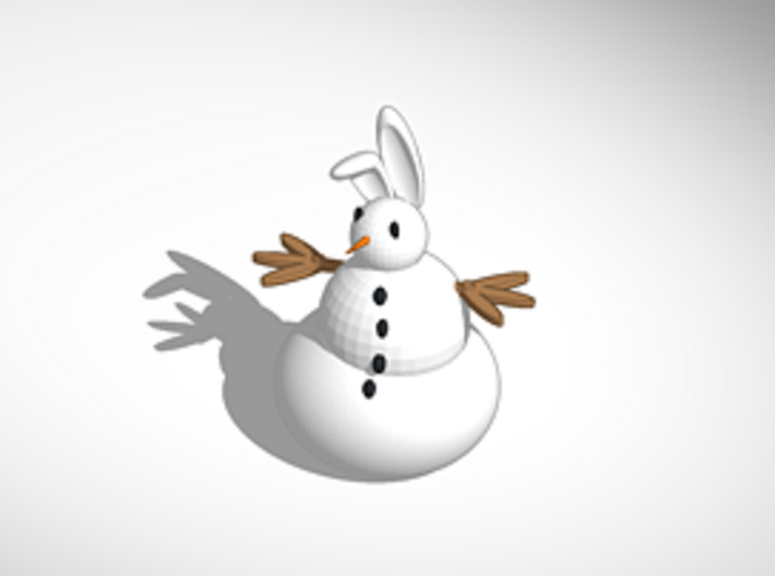 Snowbunny 3d printed