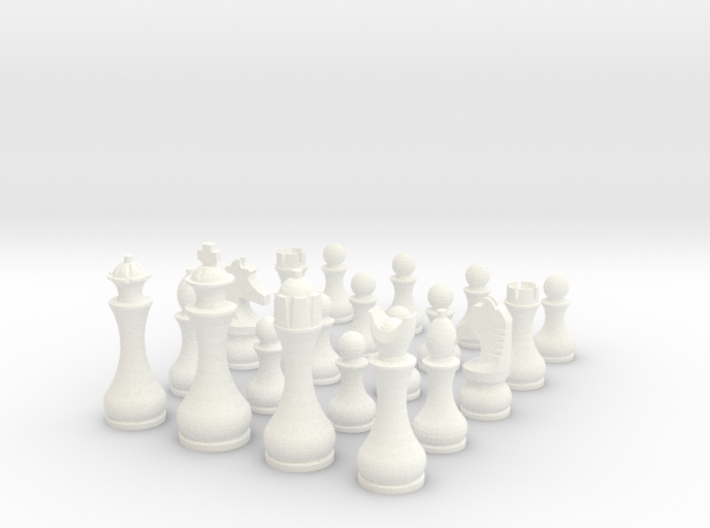 Pomo Capablanca Chess Set 3d printed 