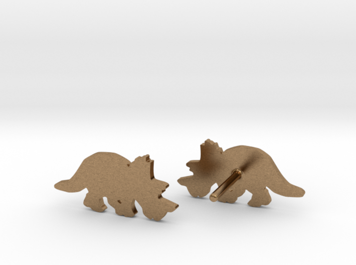 Regaliceratops Earrings 3d printed