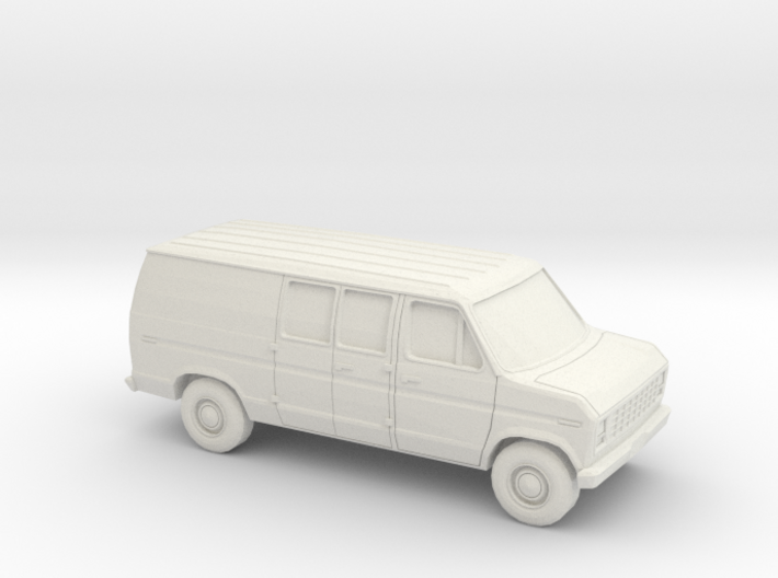 1/43 1975-91 Ford E-Series Delivery Van 3d printed