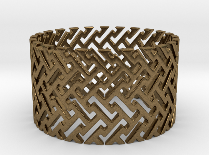 Woven Ring (Size 11.25-13) 3d printed