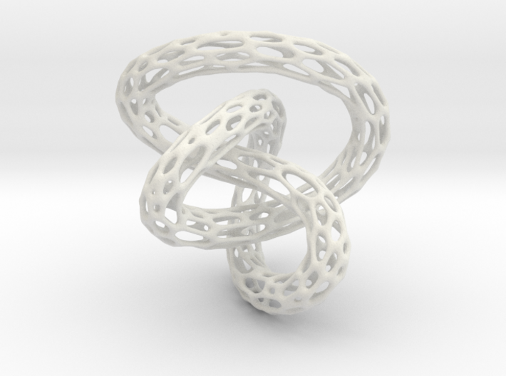 Infinite Knot - Voronoi Pendant 3d printed