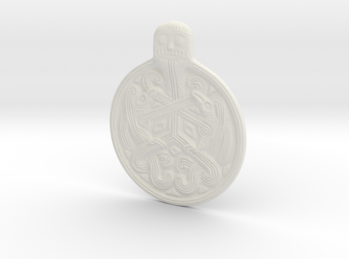 Odin Medallion 3d printed 