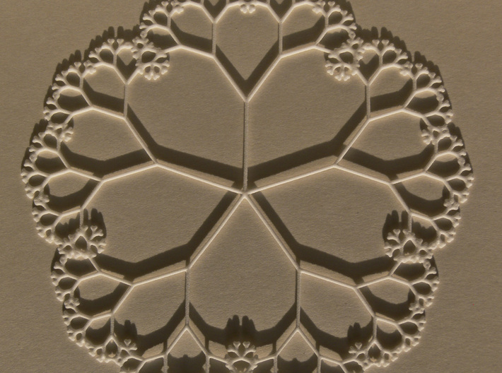 Fractal Tree Mat with the golden ratio proportions 3d printed