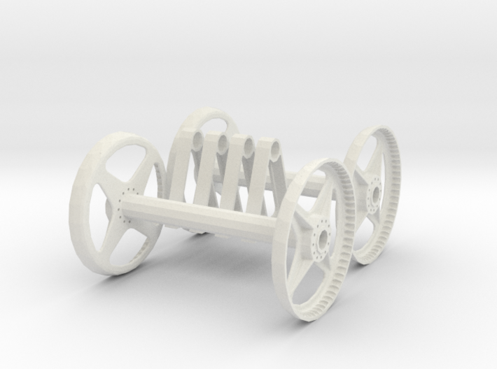 Hose rolls for RC fire truck, 1:10/1:12 Scale 3d printed