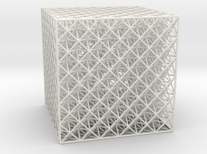 Hollow Octet Truss Cube (6x6x6) 3d printed