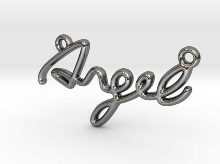 ANGEL Script First Name Pendant 3d printed