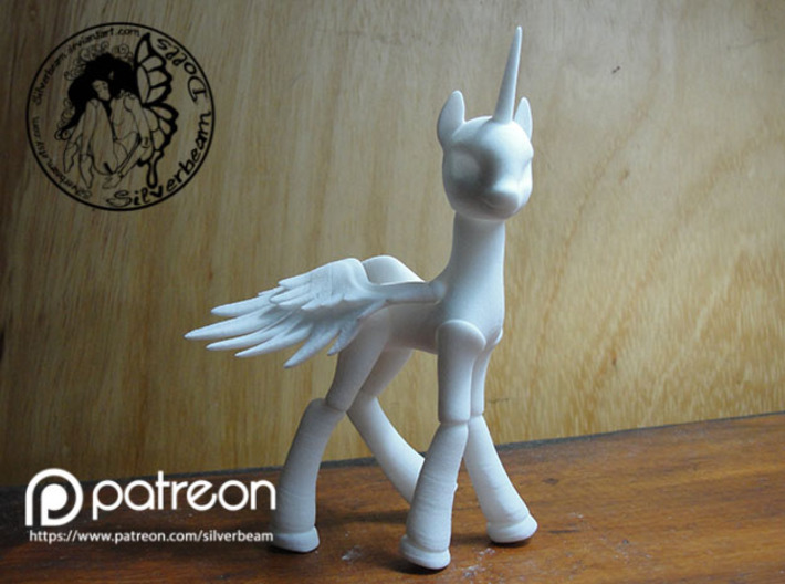 Pony Celestia Small: alicorn type 3d printed