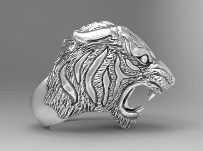 Tiger ring size 11 3d printed 