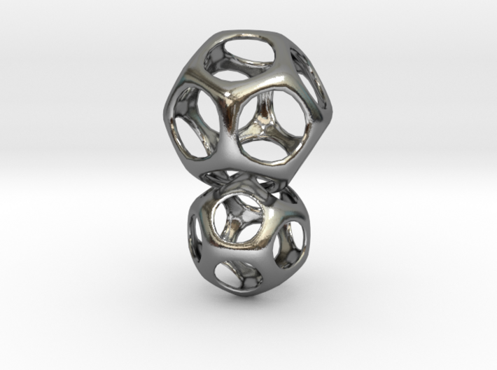 Dodecahedron Interlocked - 2pts 3d printed