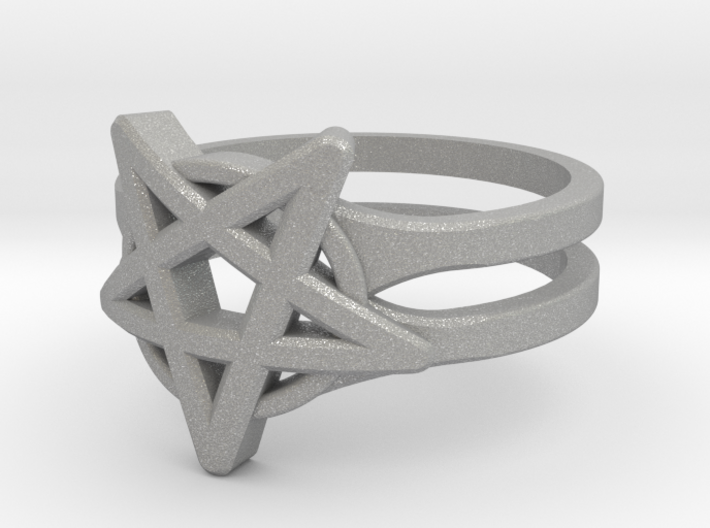 Pentagram Ring 3d printed