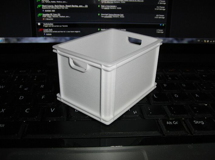 1/8 scale plastic box 3d printed