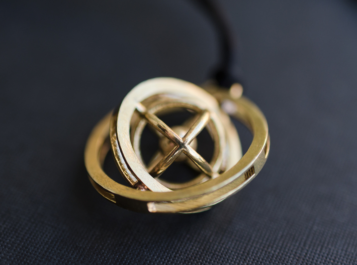 Double Rotating Planet - Time turner inspired 3d printed