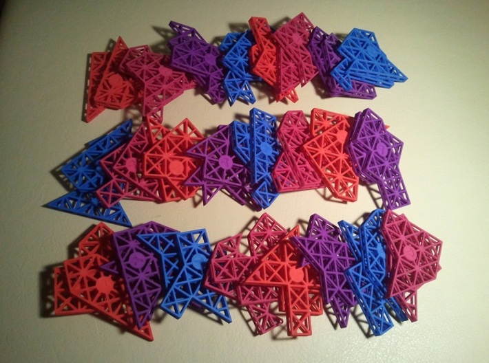 Ptarmigan Puzzle (Set A) 3d printed The pieces (All)