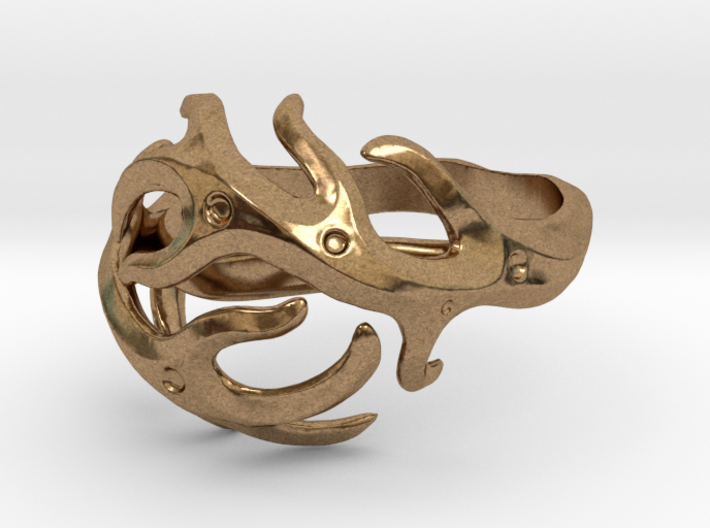 Antlers ring 3d printed