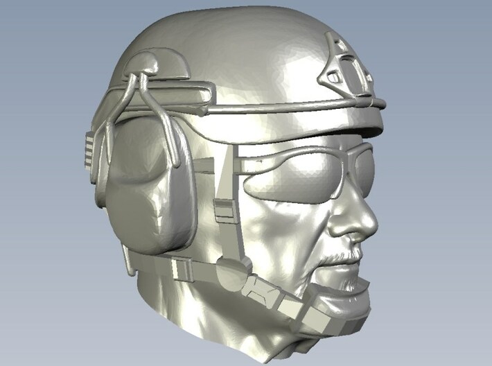 1/24 scale SOCOM operator A helmet & head x 1 3d printed 