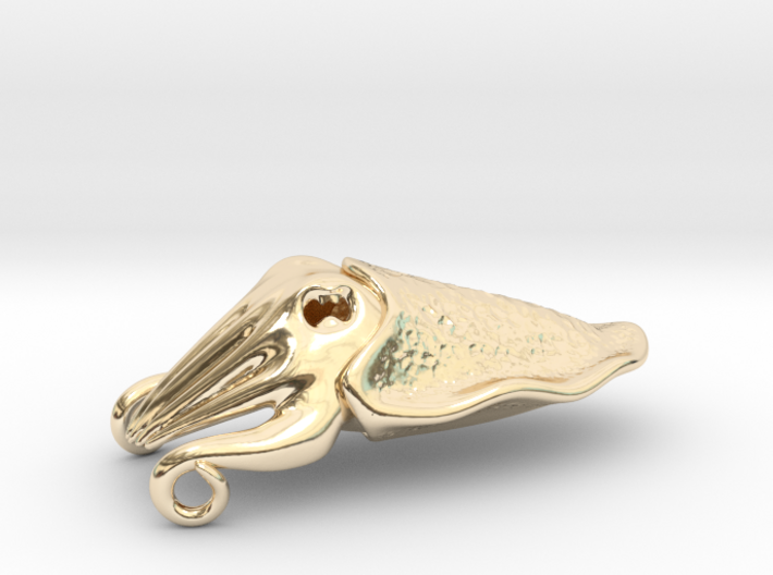Cuttlefish Pendant 3d printed