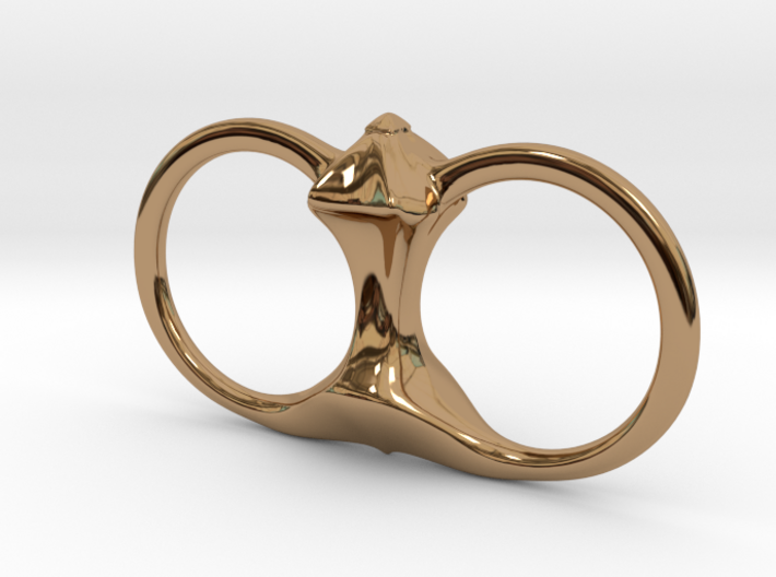 Spike Double Ring 3d printed 