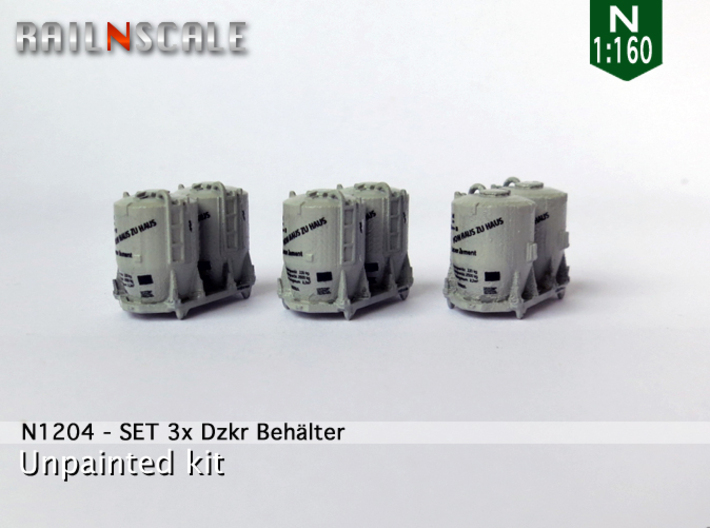 SET 3x Dzkr 501 Behälter (FLM/MTX) (N 1:160) 3d printed