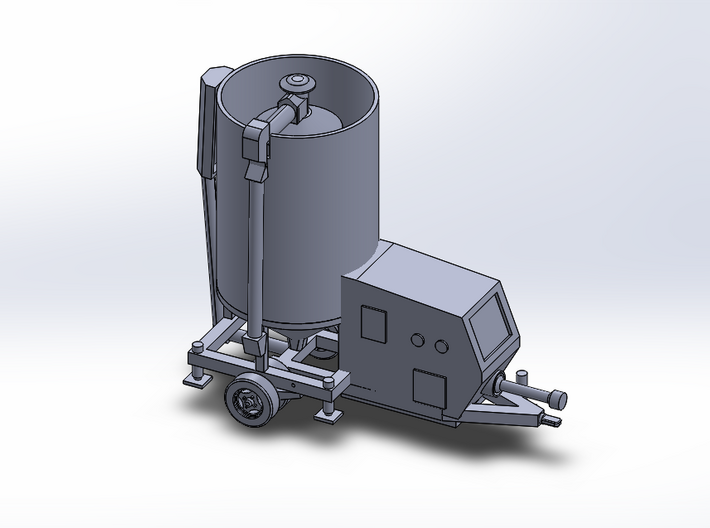 N-Scale Portable Grain Dryer - Transport 3d printed