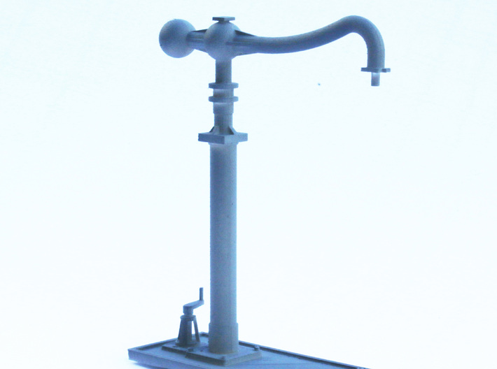 MR Water Column Control Valve (x4) 4mm Scale 3d printed Complete water crane with base, column-arm and valve