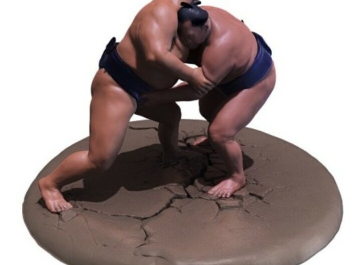 Sumo Oomph - Table Top Sculpture 3d printed 